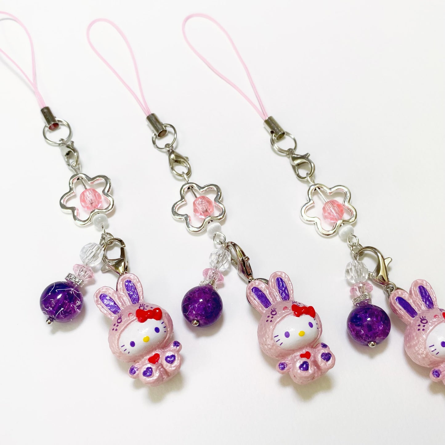 Lilac Bunny Hello Kitty Charm