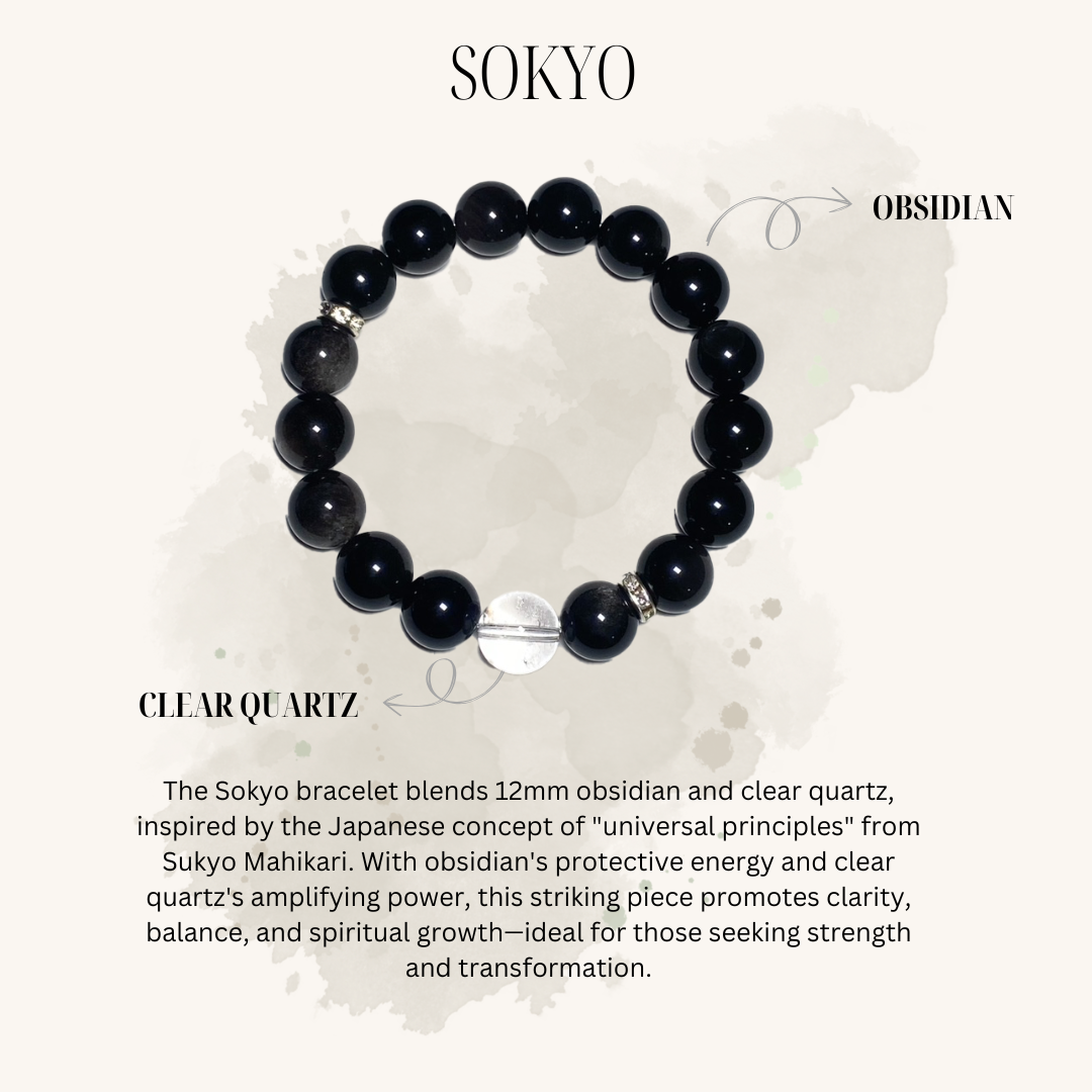 Obsidian Crystal Bracelet: SOKYO