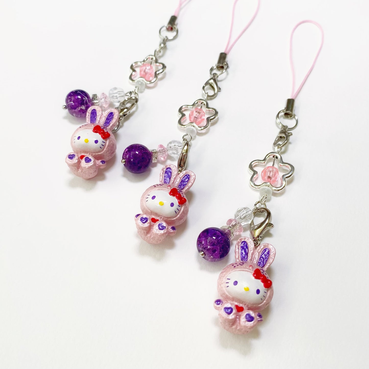 Lilac Bunny Hello Kitty Charm