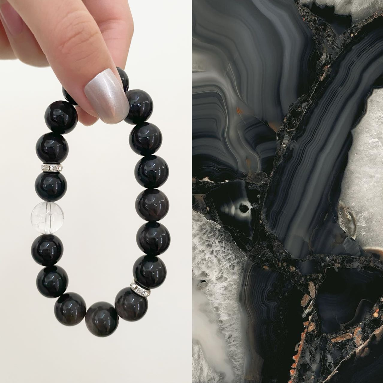 Obsidian Crystal Bracelet: SOKYO