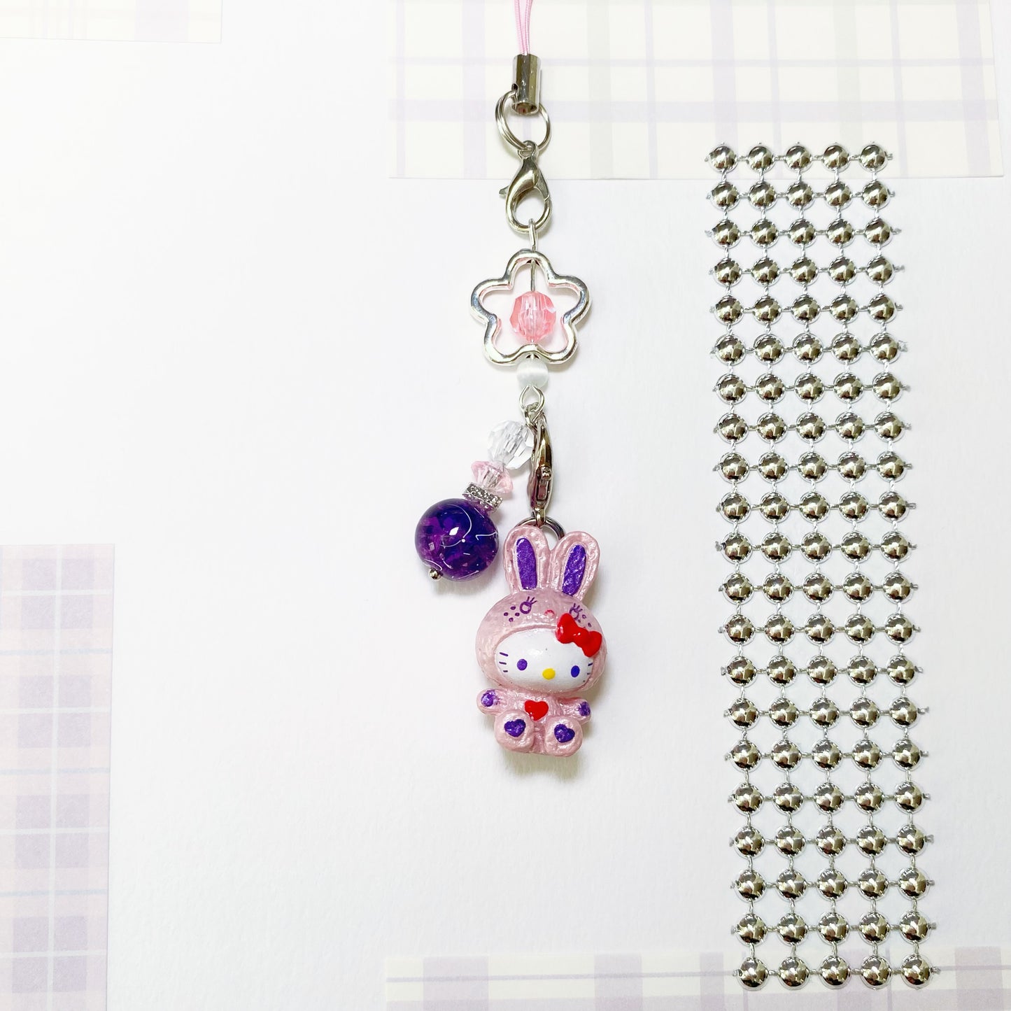 Lilac Bunny Hello Kitty Charm
