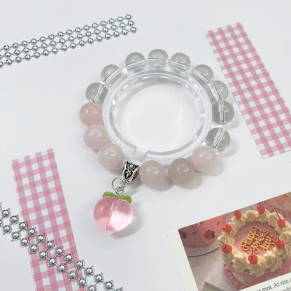 Peach Blossom Charm Bracelet