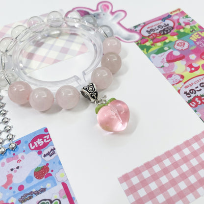 Peach Blossom Charm Bracelet