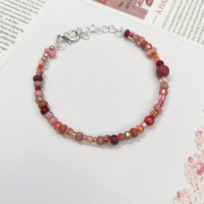 Rose Blush Beaded Bracelet