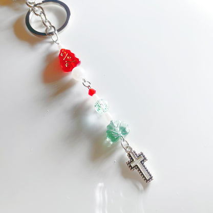 Handmade Christmas Cheer Keychain