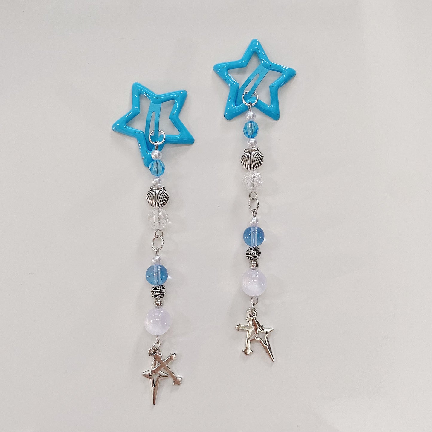 Handmade Blue Star Hairclip