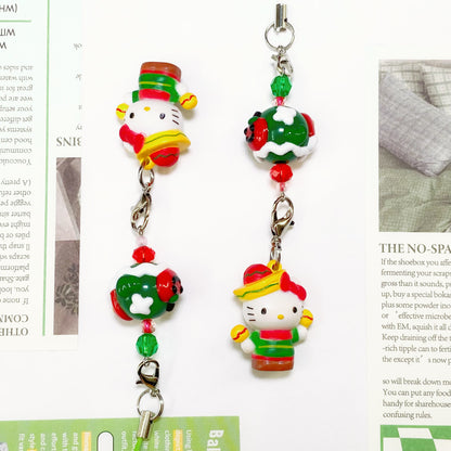 Christmas Hello Kitty Phone Charm