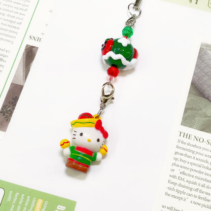 Christmas Hello Kitty Phone Charm