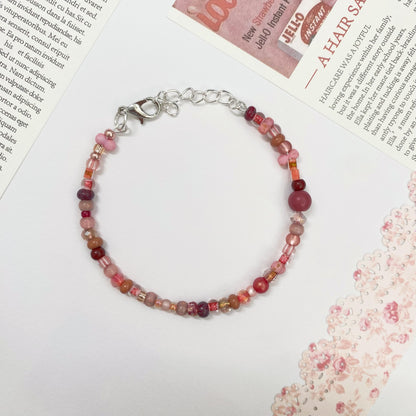 Rose Blush Beaded Bracelet