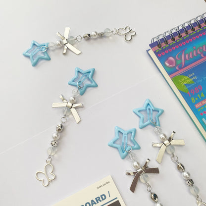 Handmade Light Blue Star Hairclip