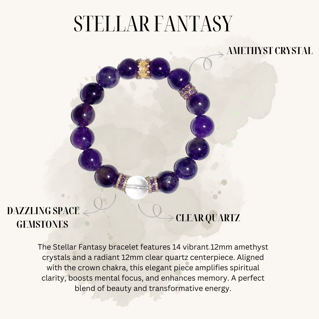 Amethyst Crystal Bracelet: STELLAR FANTASY