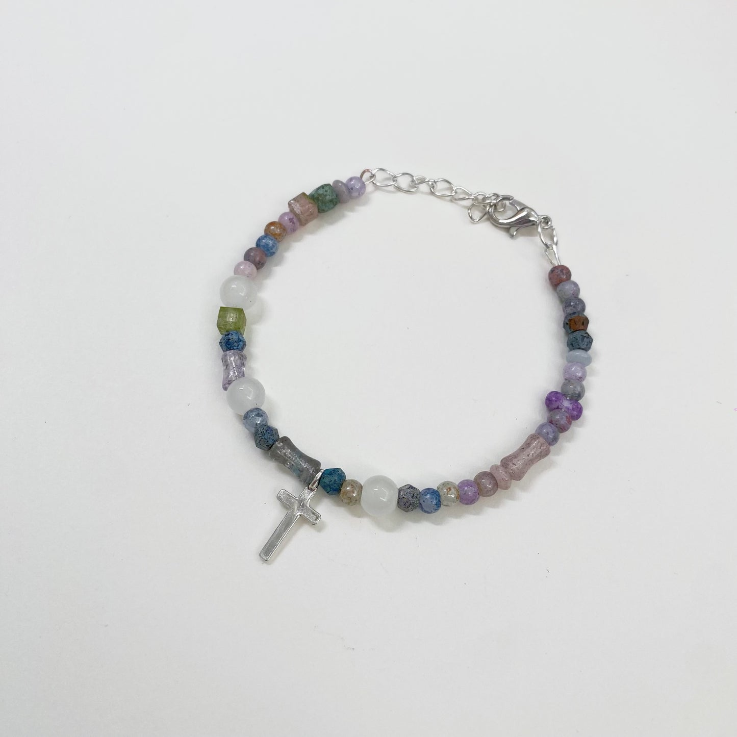 Serene Sky Beaded Bracelet