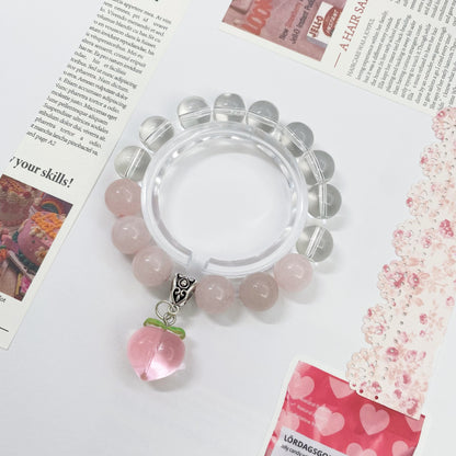 Peach Blossom Charm Bracelet