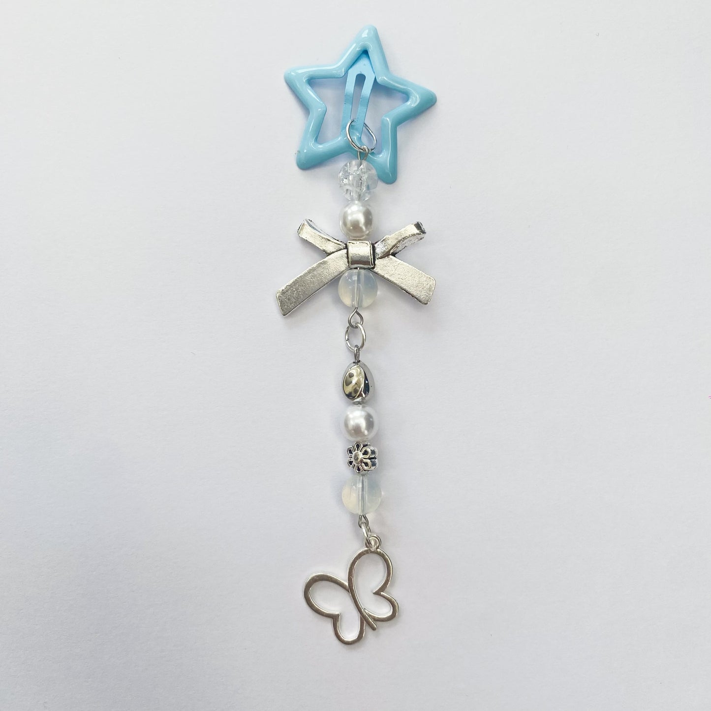 Handmade Light Blue Star Hairclip