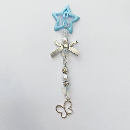 Handmade Light Blue Star Hairclip