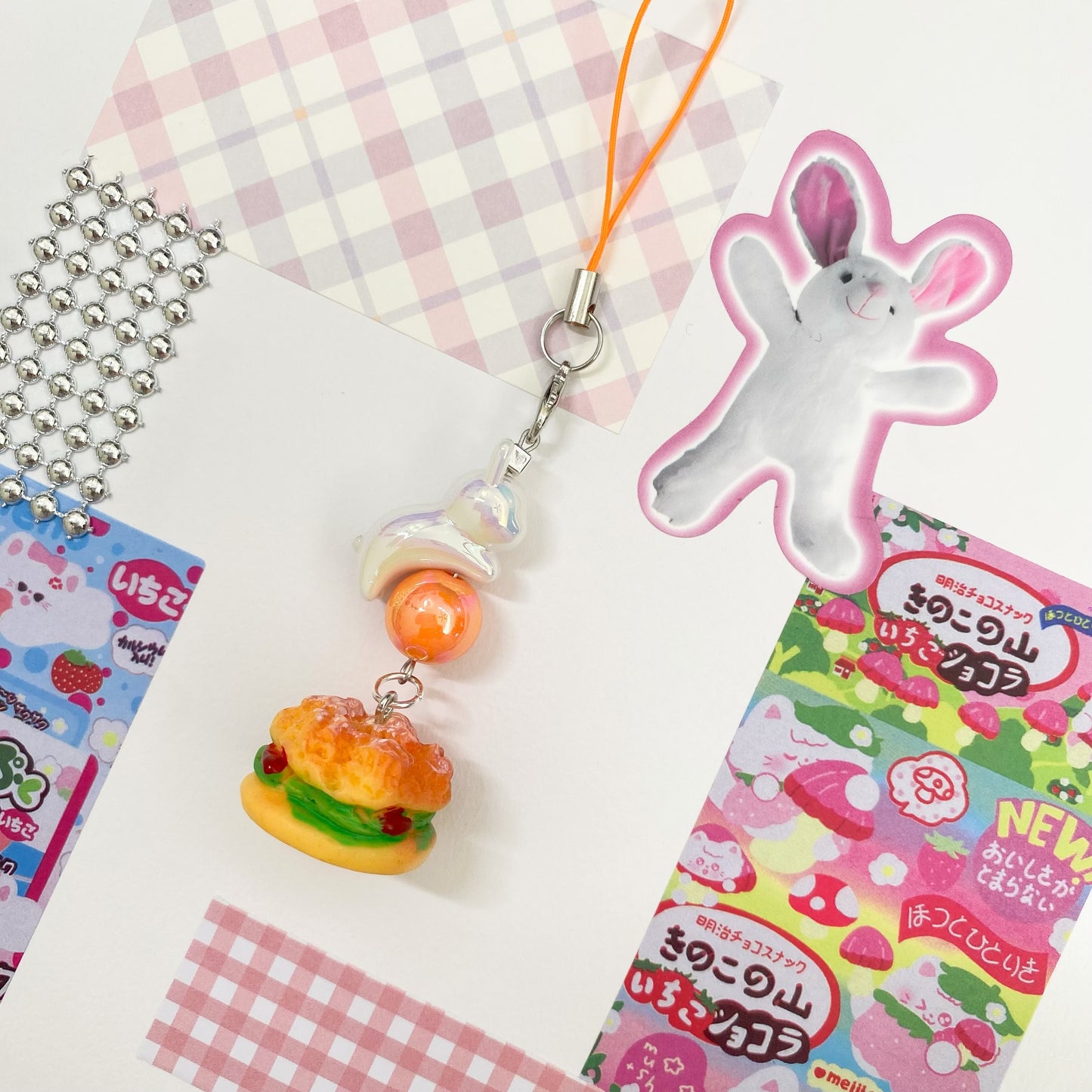 Bunny Burger Charm Straps