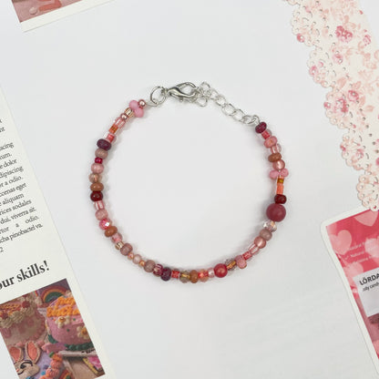 Rose Blush Beaded Bracelet