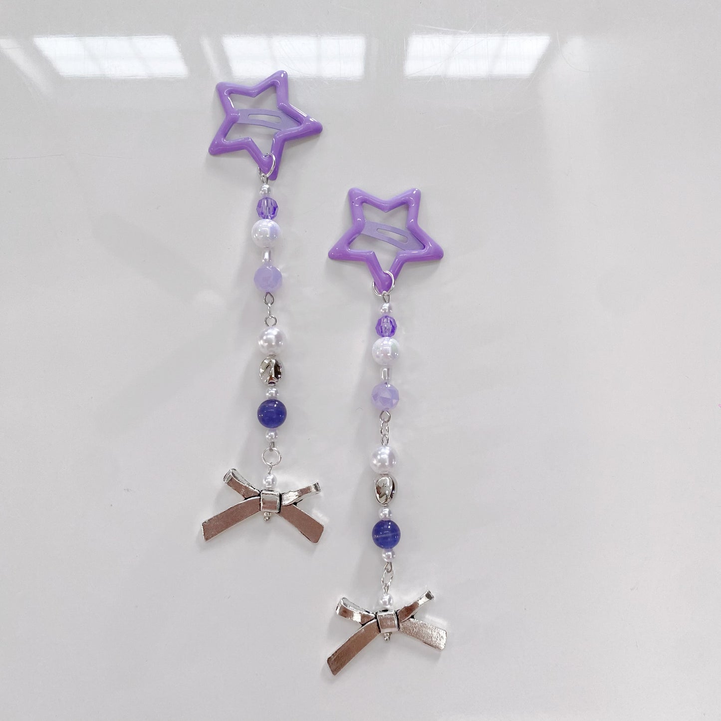 Handmade Purple Star Hairclip