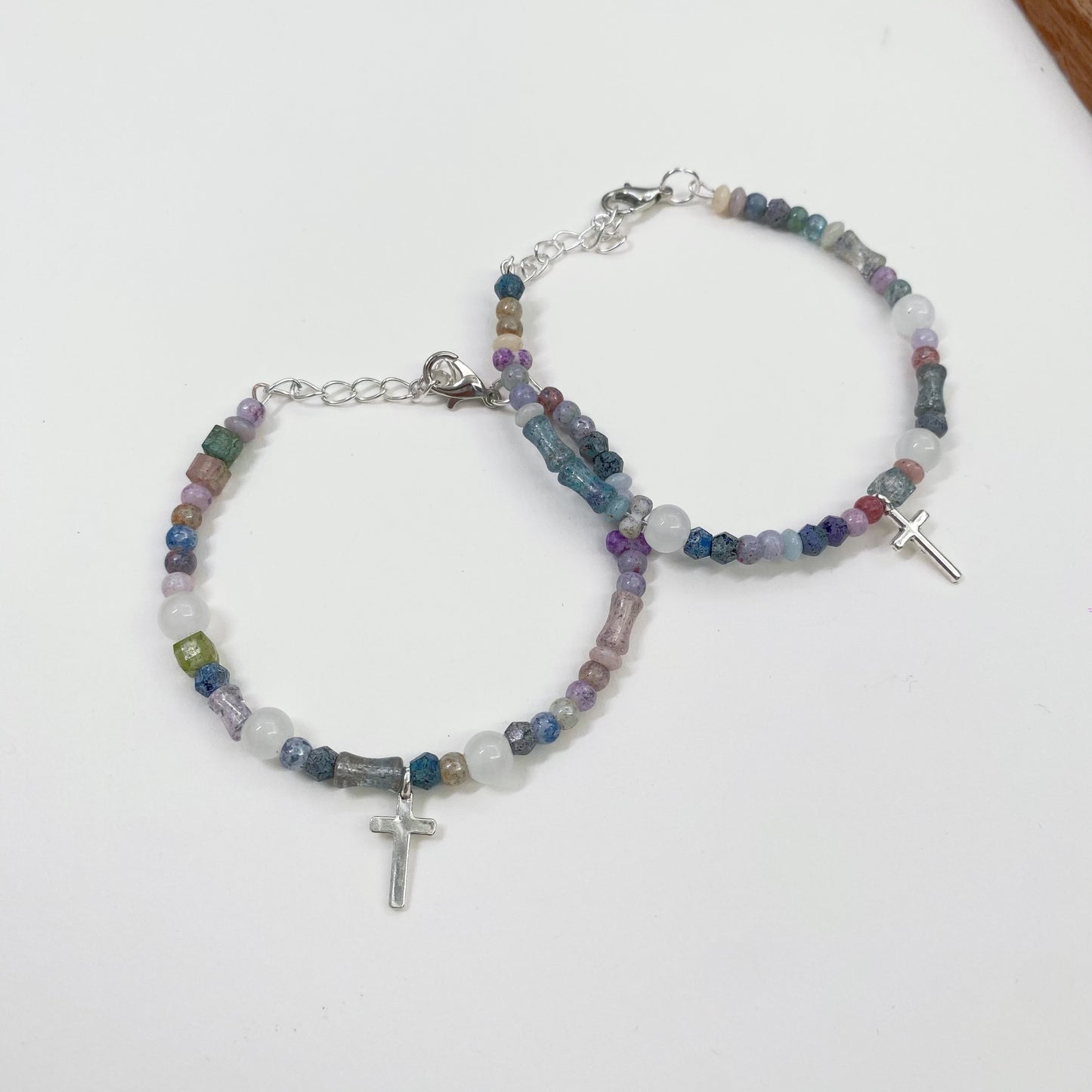 Serene Sky Beaded Bracelet