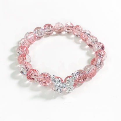 Twinkle Pink Butterfly Bracelet