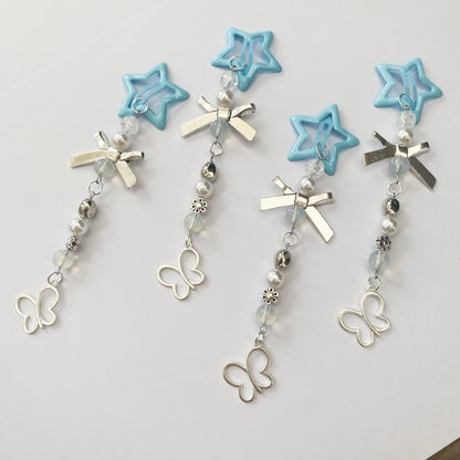 Handmade Light Blue Star Hairclip