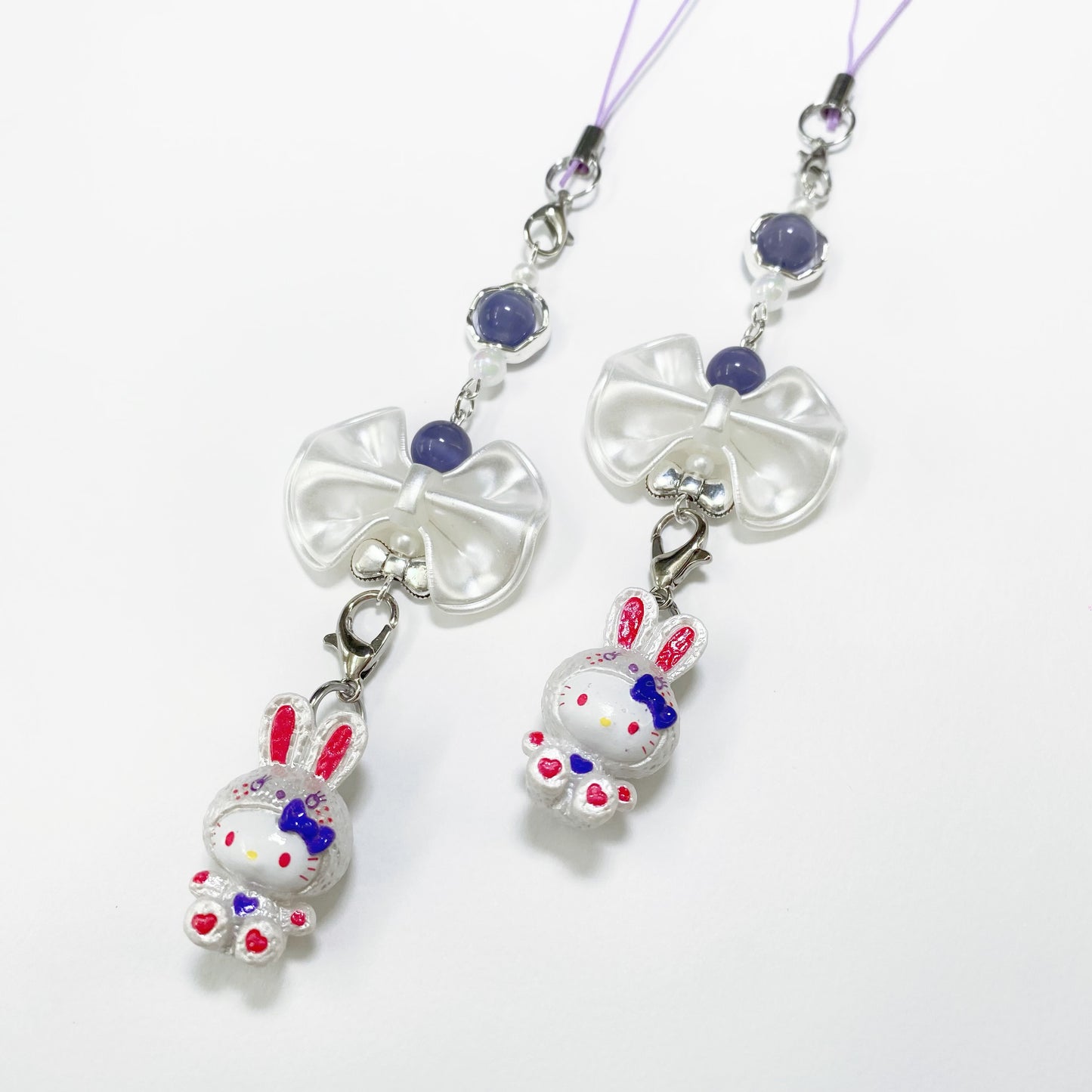 Bow Bunny Kitty Phone Charm