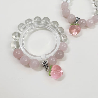 Peach Blossom Charm Bracelet