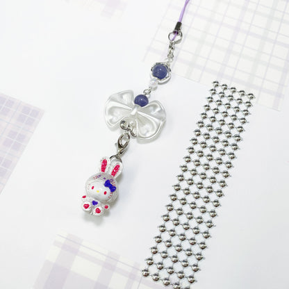 Bow Bunny Kitty Phone Charm