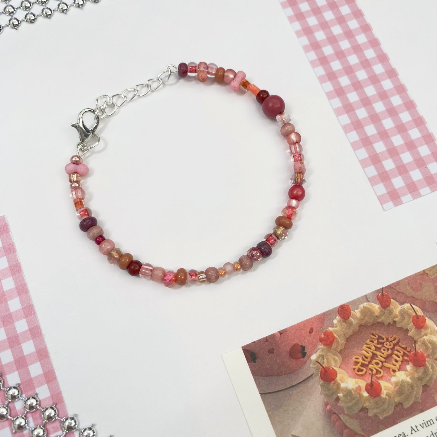 Rose Blush Beaded Bracelet