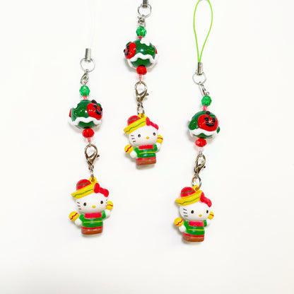 Christmas Hello Kitty Phone Charm