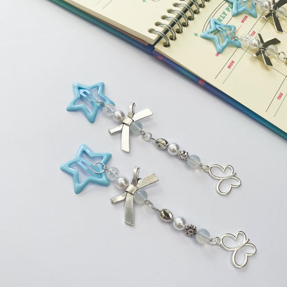 Handmade Light Blue Star Hairclip