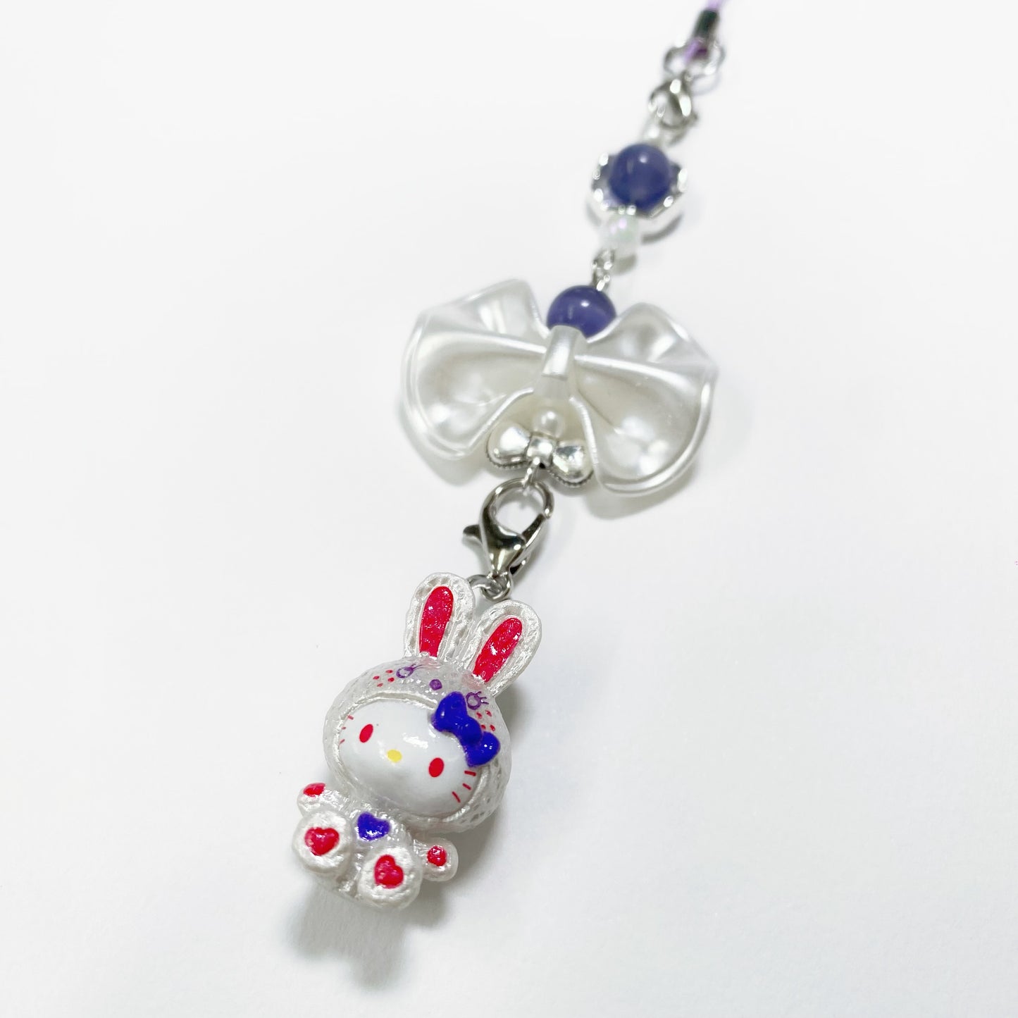 Bow Bunny Kitty Phone Charm