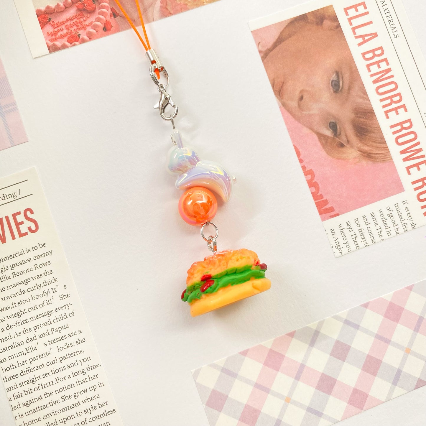 Bunny Burger Charm Straps