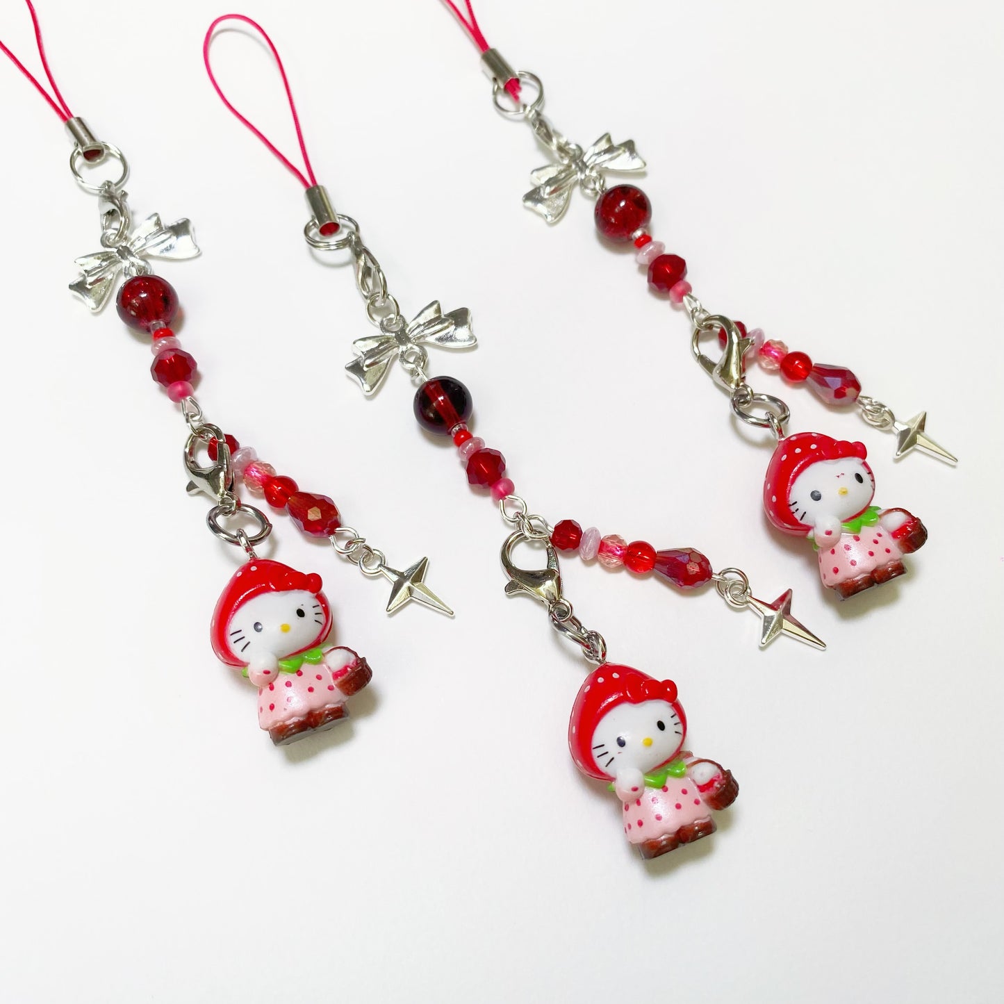 Strawberry Hello Kitty Phone Strap