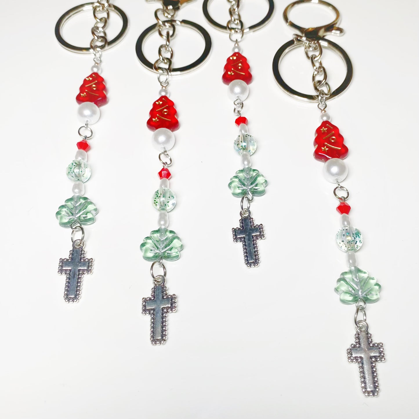 Handmade Christmas Cheer Keychain