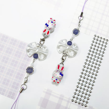 Bow Bunny Kitty Phone Charm